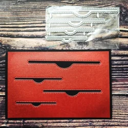 【GOGOCRAFT】MK006 Stitched Slots -Cutting Dies for JunkJournal Scrapbooking PaperDIY Original Designs