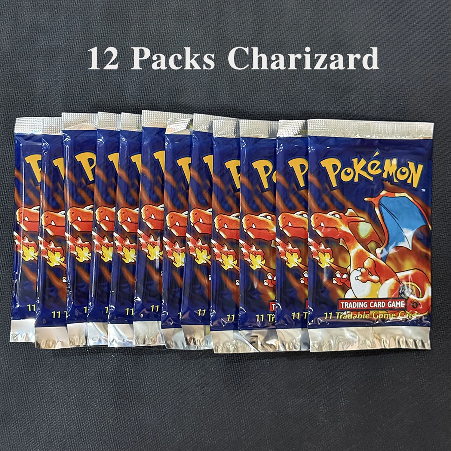 11 kaarten/pakket PTCG Booster Packs Proxy Card Jungle/Fossil/Base Set Charizard Blastoise Venusaur PKM bordspel verzamelkaarten