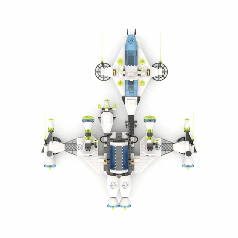 ตัวต่อ MOC Eclipse Starcruiser ชุดสำรวจอวกาศ 508 ชิ้น ของเล่นเสริมสร้างจินตนาการ แนวสถาปัตยกรรม ของขวัญคริสต์มาส