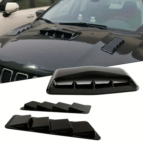 Imagen 2 del producto Cubierta de ventilación para camión y coche, capó para capó + cubierta de ventilación lateral, accesorios universales para coche, embellecedor Exterior, ninguno, 100% nuevo