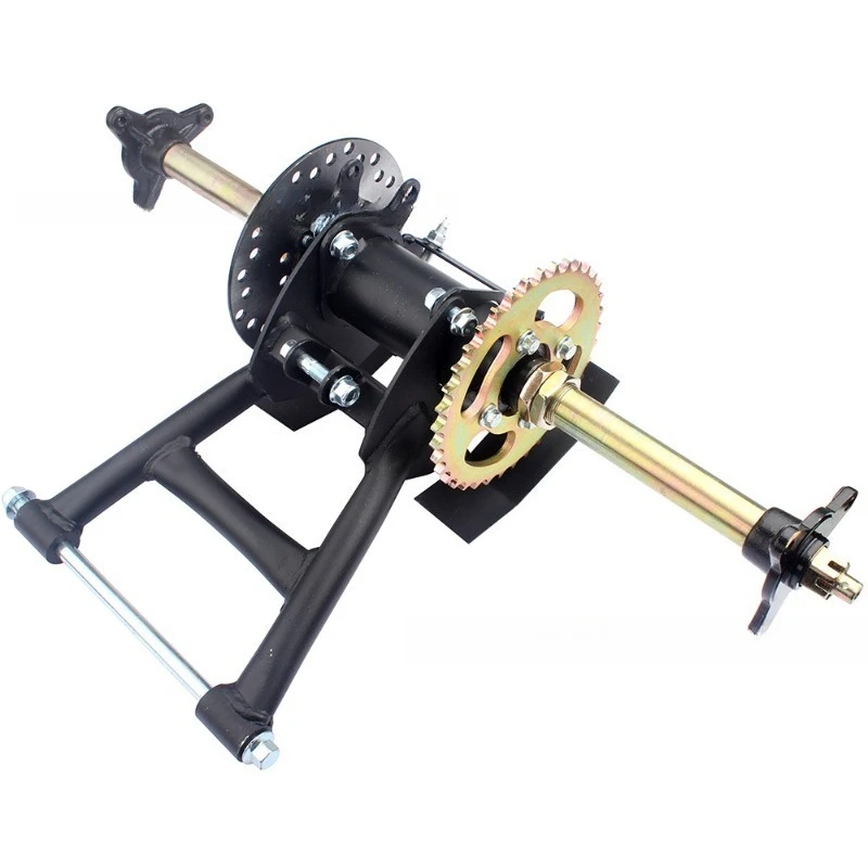 

Four-wheel motorcycle beach car 50-125CC 6/7 inch rear axle flat fork with rocker arm sprocket disc brake disc full set