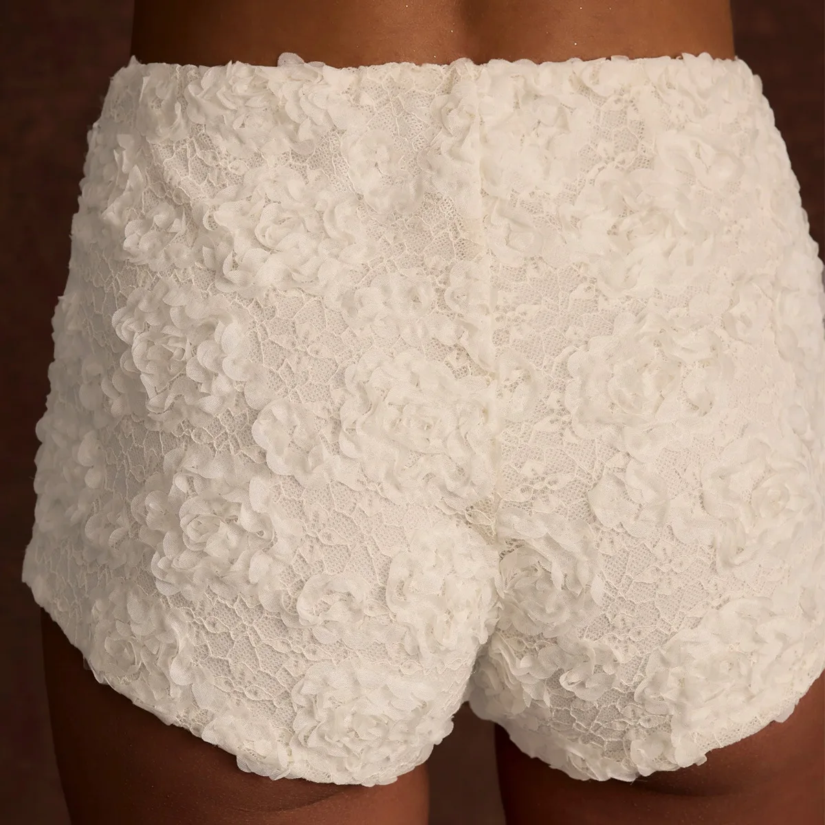 MORODER nouveau Style dentelle 3D short à fleurs avec ceinture élastique minceur et flatteur short chaud et Sexy