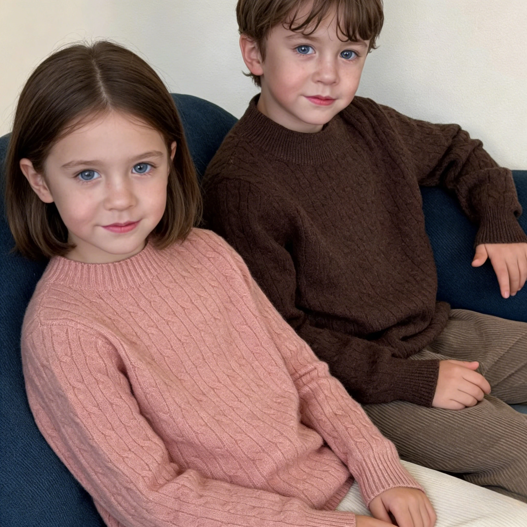 

Teens Kids Winter Cable Knit Sweater Soft Warm Wool Blend Pullover Casual Round Neck Jumper for Boys & Girls Daily Wear Tops