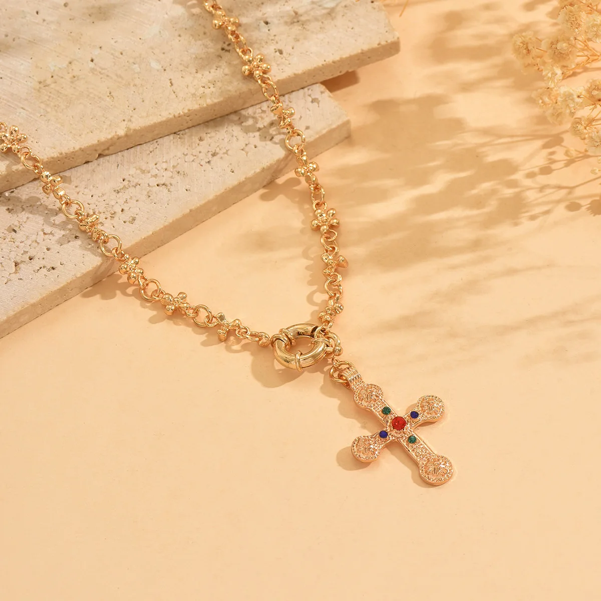 

Y-shaped crystal chain necklace simple luxury cool style rhinestone cutting modern fashion jewelry