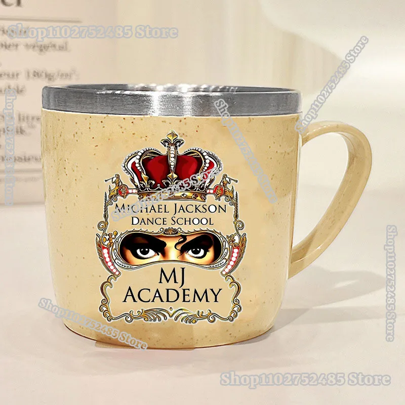 Der King of Pop Michael Jackson bedruckte Wasserbecher für Kinder, Mini-Zahnbürstenbecher, Trinkzubehör, bruchsicherer Edelstahl