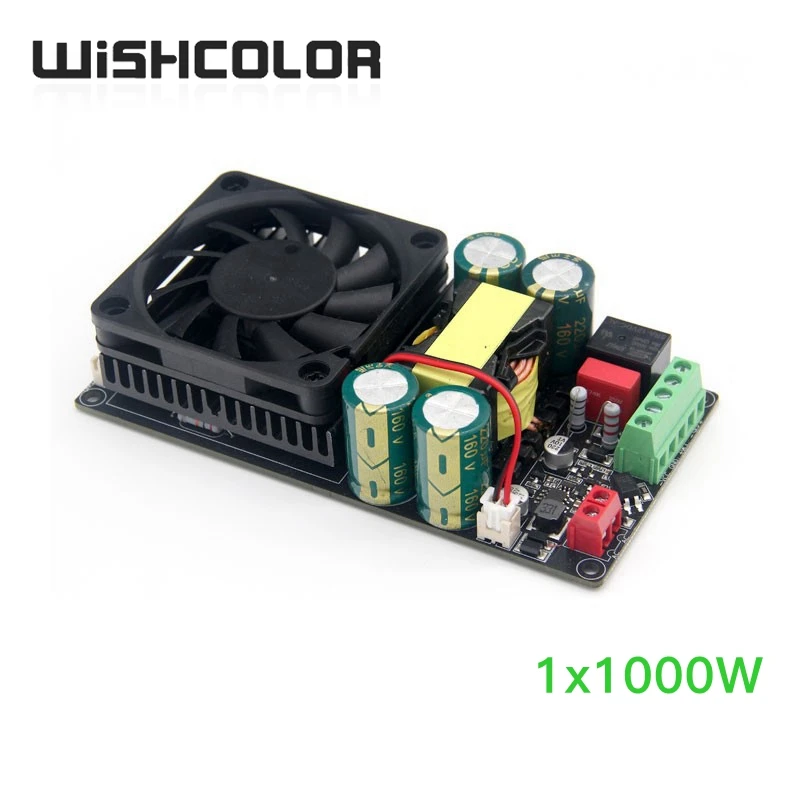 Wishcolor 1x1000W High-Voltage Hifi Amplifier Board Power Amp Board Digital Amplifier Board for 8 Ohm Speakers