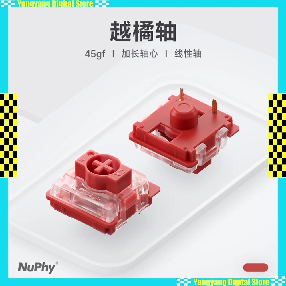 

NuPhy X GATERON Moss Switch 3PIN 60gf POM Тактильная ось на заказ с возможностью горячей замены Низкопрофильный механический вал клавиатуры Вал игровой переключатель