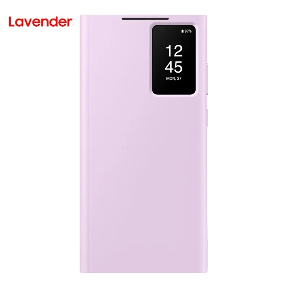Originele Samsung Smart View Wallet Smartphone Case EF-ZS918 voor Galaxy S23 Ultra S-View Flip Mobiele Telefoon Beschermhoes