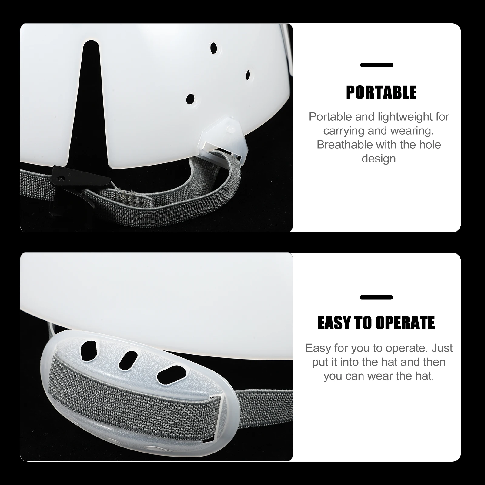

Safety Bump Caps Insert Shockproof Lining Hat Support Shaper Portable Baseball Inner Holder Breathing Design Sturdy Labor