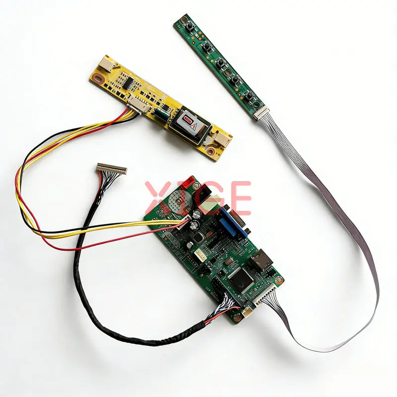 

Плата привода контроллера ЖК-монитора подходит для SVA150XG TM150XG LTM150XS LTM150XO HDMI + VGA LVDS 20-контактный 1024x768 1024*768 2-CCFL Kit DIY