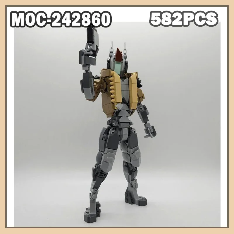 MOC-242860 الفضاء الحارس كال اللبنات روبوت الغريبة نموذج الطوب تجميع اللعب الإبداعية الأطفال هدية 582 قطعة #1