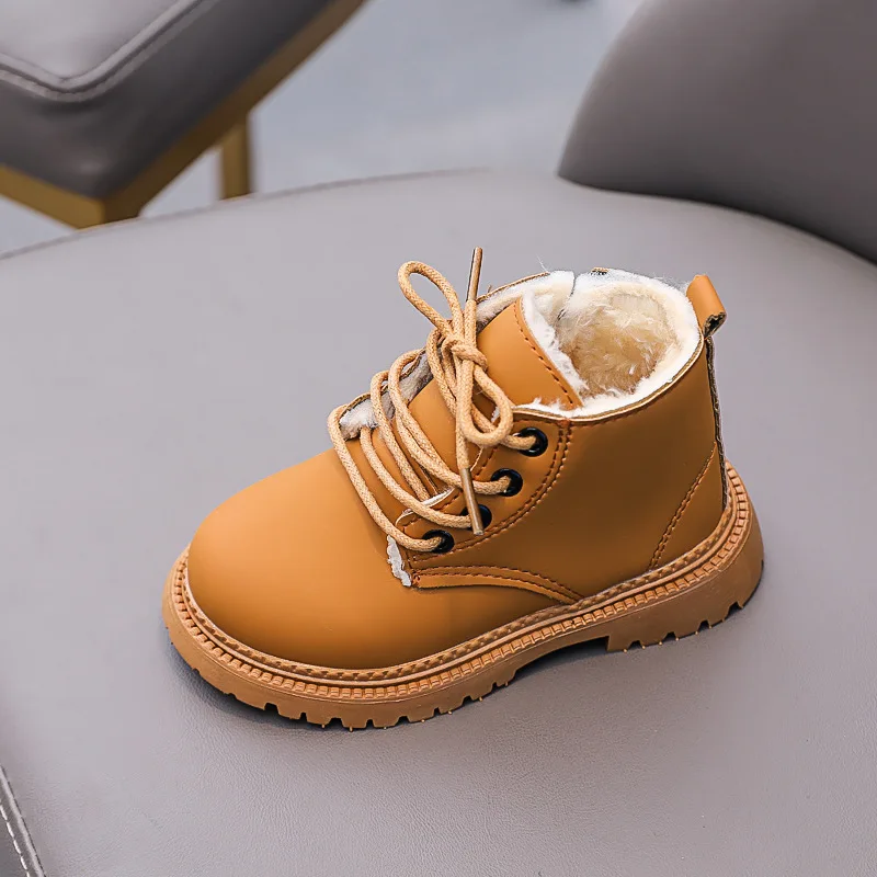 Children Fashion Boots Girls Boys Kid Knit Shoes Outdoor Walking Soft Sole Anti Skid Baby Girls Autumn Winter Martin Ankle Boots