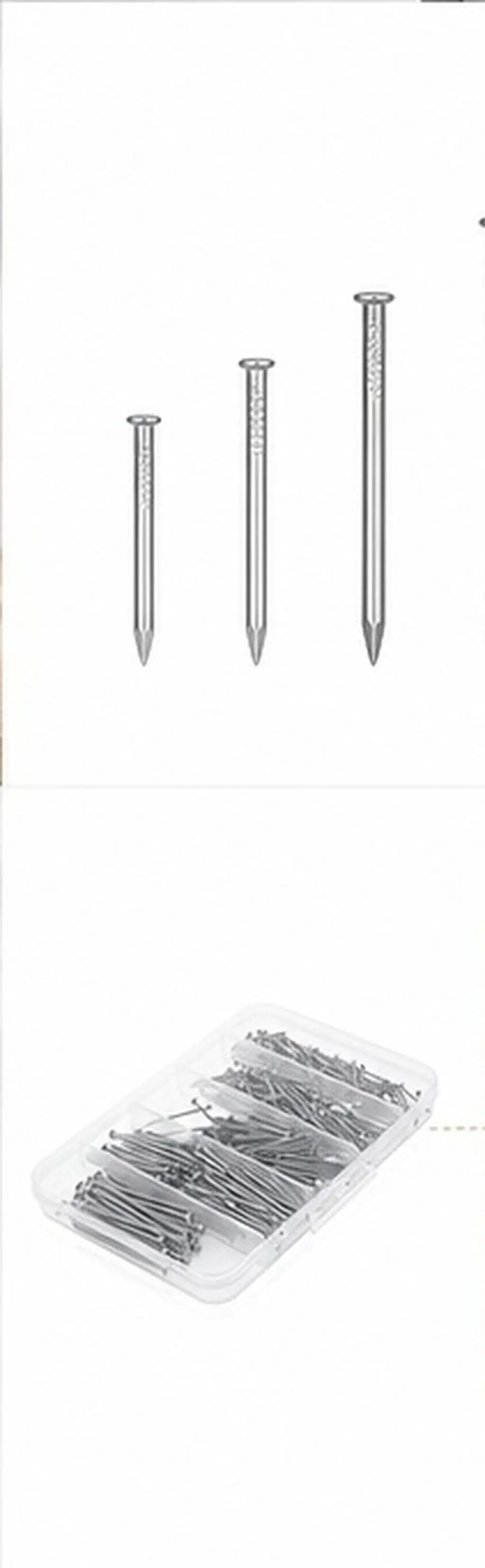 1Set Hardware Nails Multi Sizes Heavy Duty Hanging Wall Picture Frame Photo Hanging Nails Drywall Picture Hanger Kit