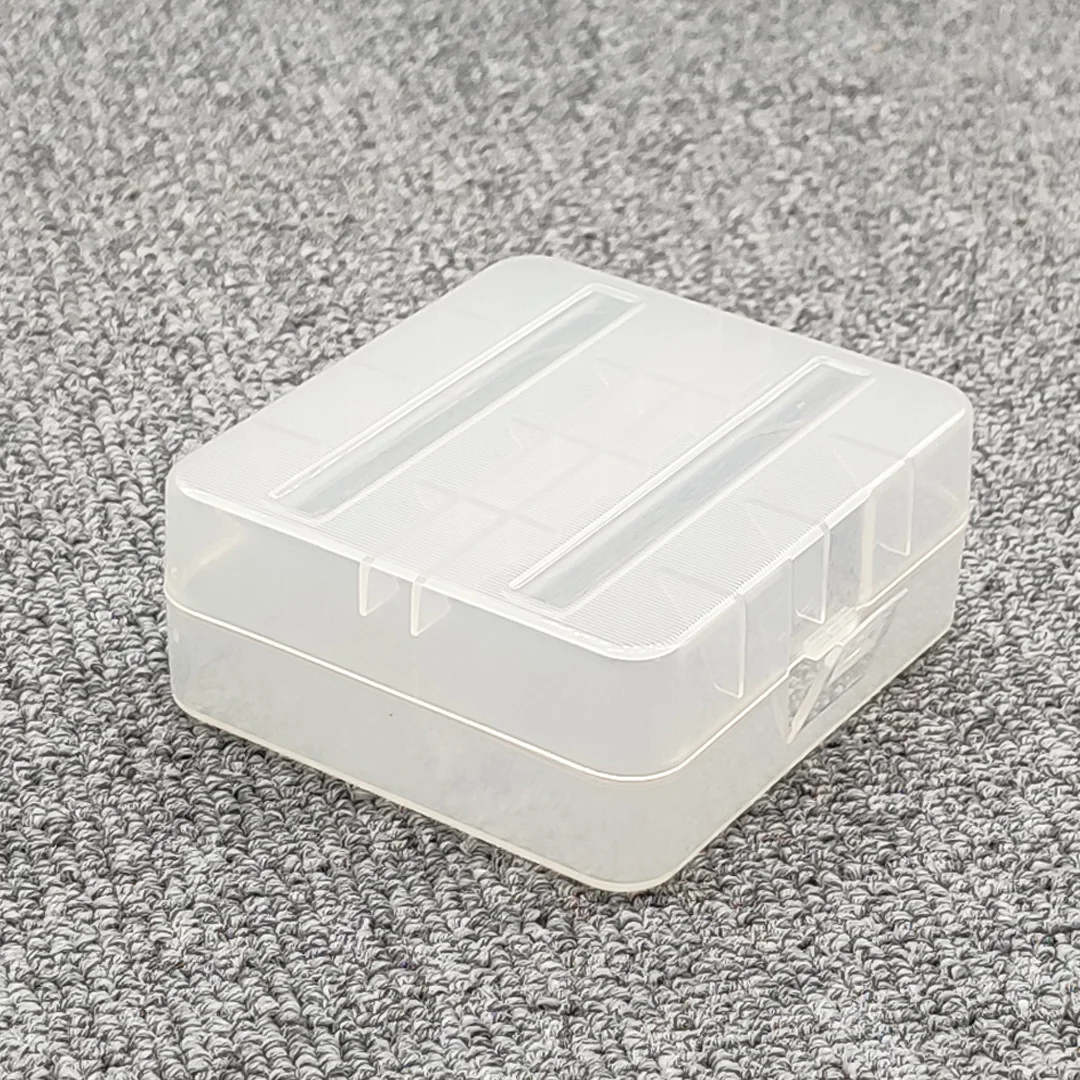 26650 Battery Storage Box 26650 Battery Holder Case Suitable For 2 X 26650 Batteries Keeping Batteries Safe Transparent