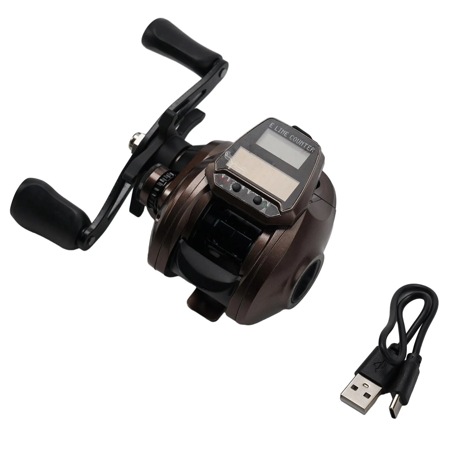 

Baitcasting Reel Fishing Reel Accurate Line Alarm Sounds Ball Bearings Charging Cable Counter Flash Parts Brand New