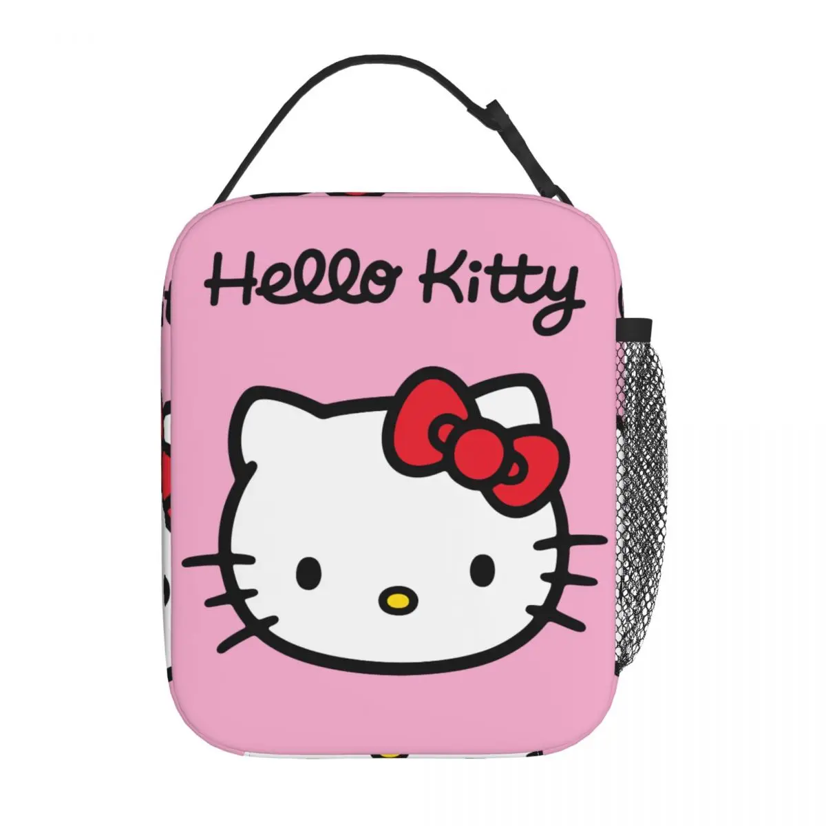 Custom Hello Kitty Lunch Bag for Women Thermal Cooler Insulated Lunch Box Kids School Children Leakproof Tote Bags