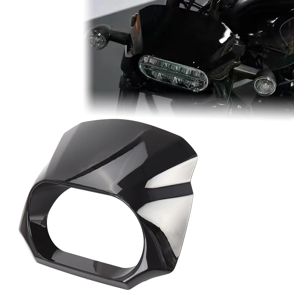 Motorrad lebendiges Licht schwarz Front scheinwerfer Verkleidung Maske Motorhaube Abdeckung für Harley Sportster s 2021 rh1250 2015-2018