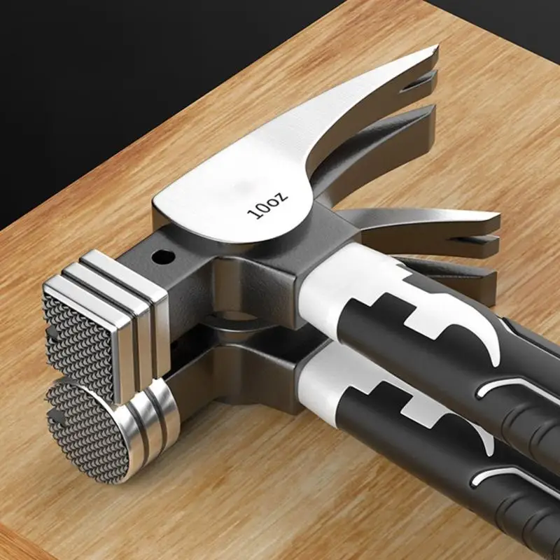 G99F Profesjonalny mały młot paznokci ośmiokątny młot pazurowy Multifunkcyjny Auto naprawa młot paznokci z magnetycznym do