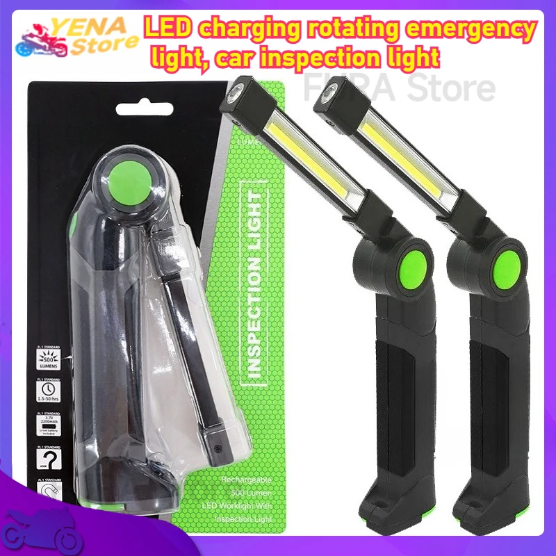 

LED magnetic auto repair flashlight,3.7V car flashlight,multi-functional inspection lamp, bottom magnet,rotatable hook work lamp