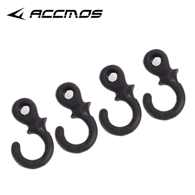 4 stücke Verbindung Bogen String Stabilisator Dämpfer Affe Schwanz Gummi Stabilisator Vibration Dämpfer Bogenschießen Jagd Zubehör – Detail 4