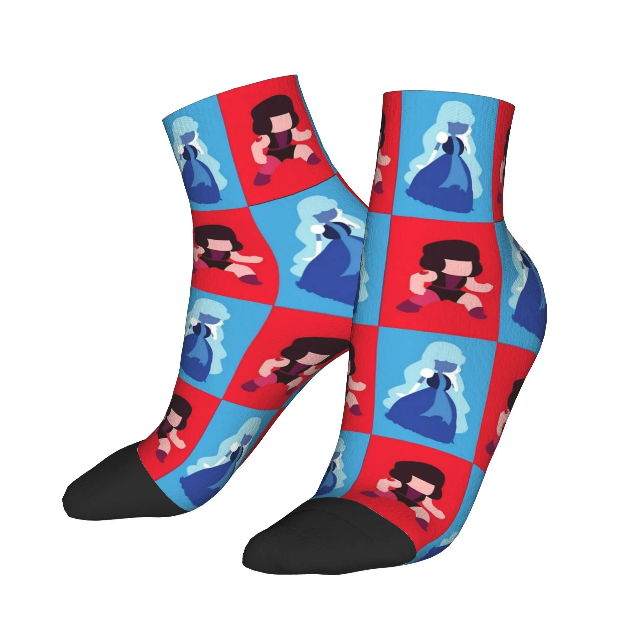 

Ankle Socks For Men Steven Universe Sapphire Rupphire Casual Socks Custom Anti Bacterial Comfort Soft Summer Cycling Sock