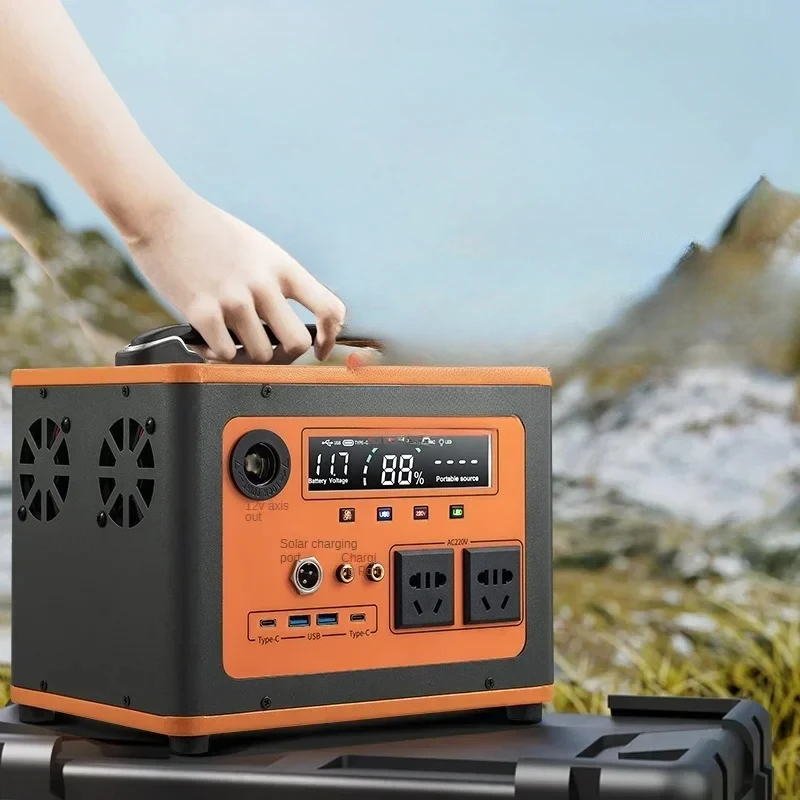 220v Outdoor Emergency Mobile Power Bank 2000Wh Lithium Ion Battery,Home Camping 1200w Portable Power Station Solar Generetor
