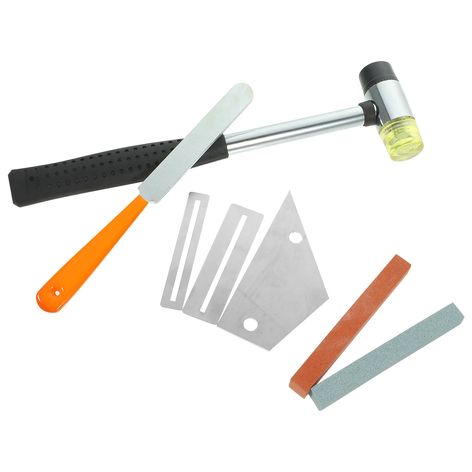 

1 set Professional Guitar Repair Tools Fret Hammer Stone Files Triangle Ruler Pads Bag Musical Instrument Care