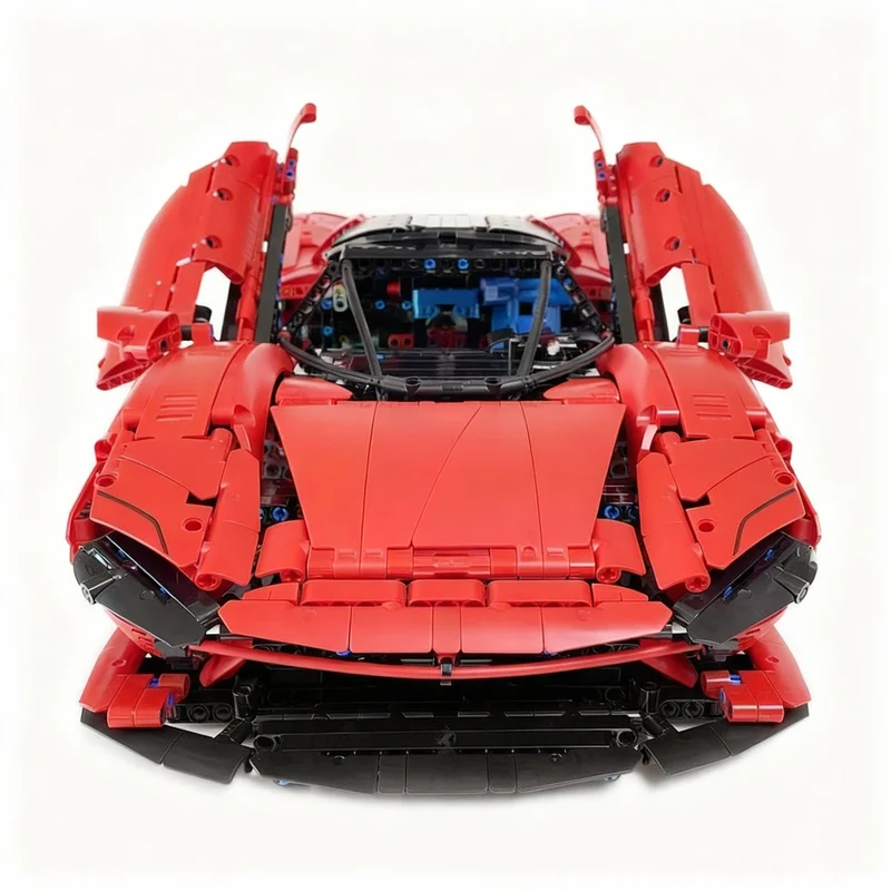 4069ピース MOC テクニカル フェラーリ デイトナ RC MOD パワードモーター モデルビルディングブロック アーキテクチャ DIY おもちゃ クリスマスギフト 教育玩具