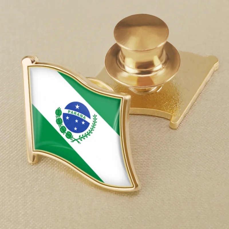 Bandeira do Parana of Brazil National Emblem Flag Brooches Badges Lapel Pins