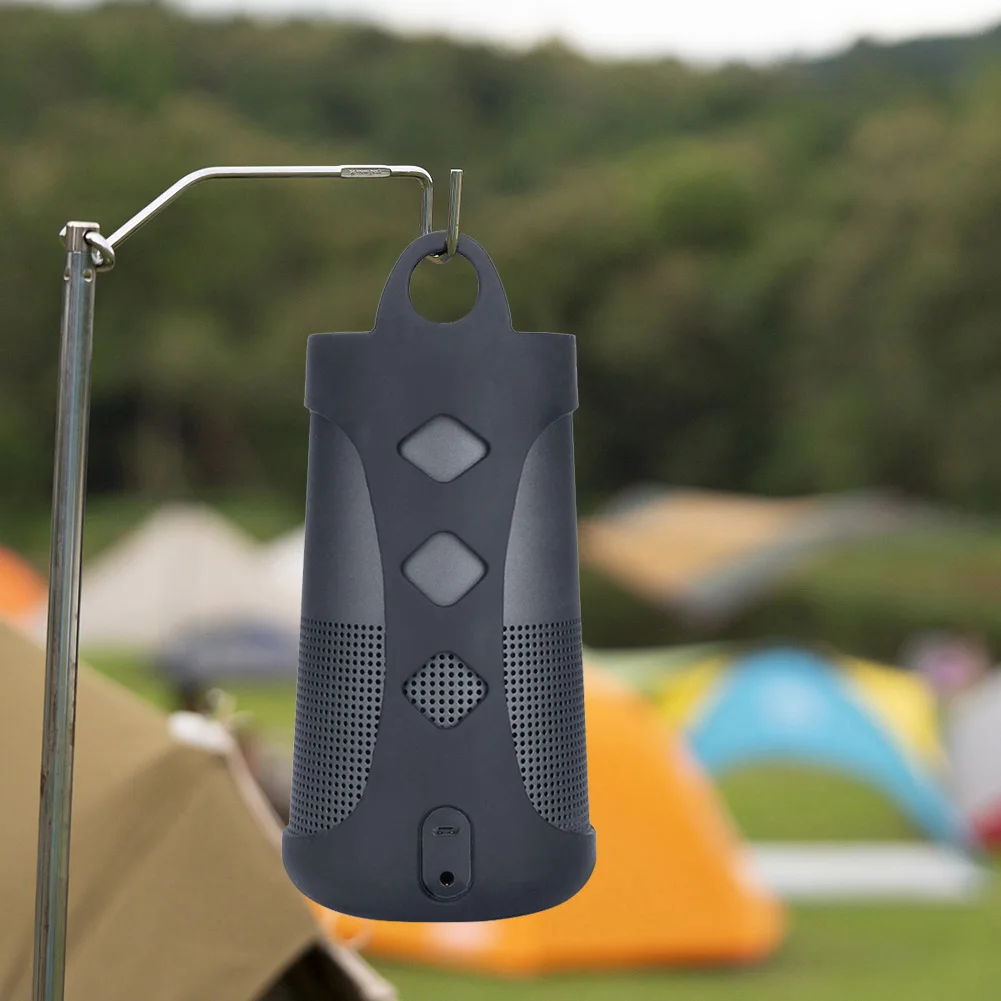 Estuche de transporte para altavoz portátil, funda protectora antideslizante para altavoz, a prueba de golpes con mosquetón para Bose SoundLink Revolve/Revolve+ I II