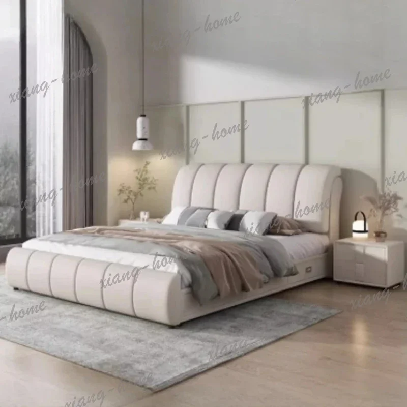Best Sellers King Size Headboard Double Bed Nordic Pretty Living Room Frame Double Bed Princess Modern Letto Matrimoniale Bedroo