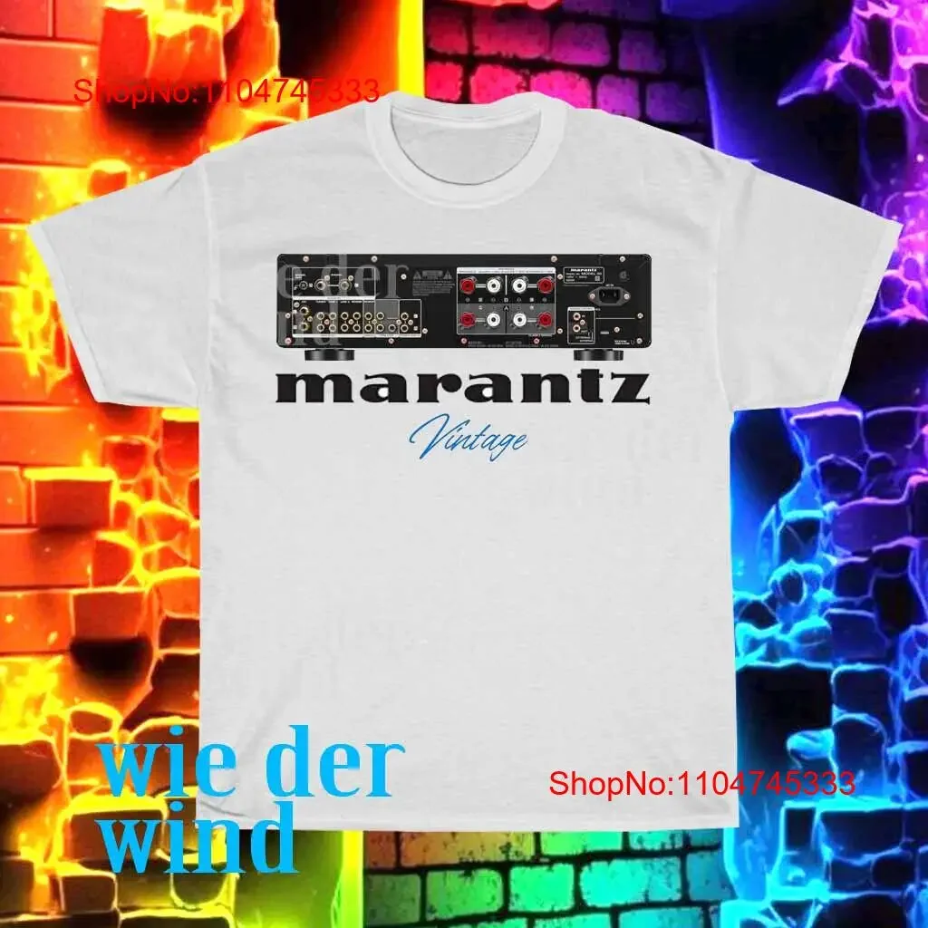 Nueva camiseta con logotipo de amplificador Marantz para hombre, talla divertida S a 5XL, ropa de diseñador lavada vintage, Top para uso diario, elegante