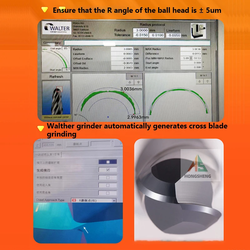 HRC70 55 65 2 Flute Ball Nose End Mill Tungsten Carbide Cutter CNC Router Bit R0.5 6mm 8mm 10 12- 20 Milling Tool Milling Cutter