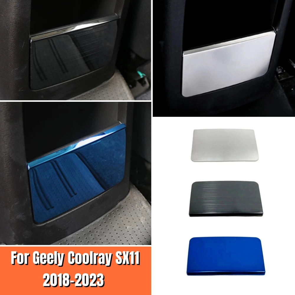 

For Geely Coolray SX11 2018 2019 2020 2021 2022 Rear Storage Box Frame Cover Decoration Stainless Steel Car Styling Accessories