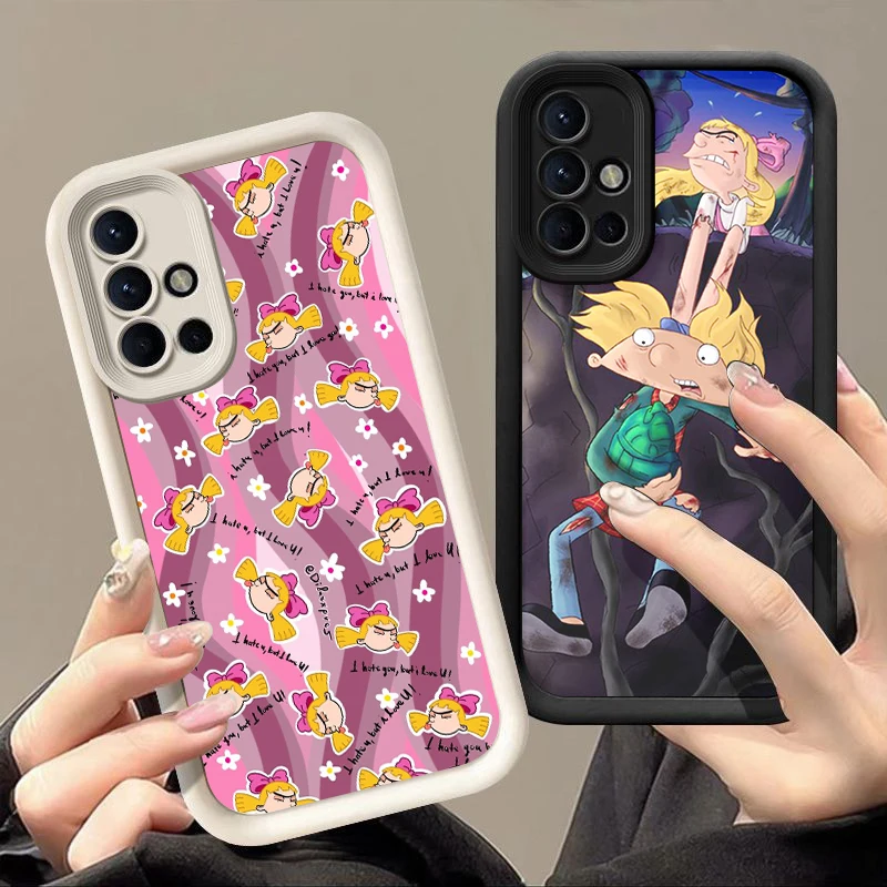 Hey Arnold Helga Phone Case For Samsung A13 A22 A33 A34 A35 A53 A54 A55 A73 5G A12 A14 A15 A16 A23 A24 A25 A32 A52 A71 A72