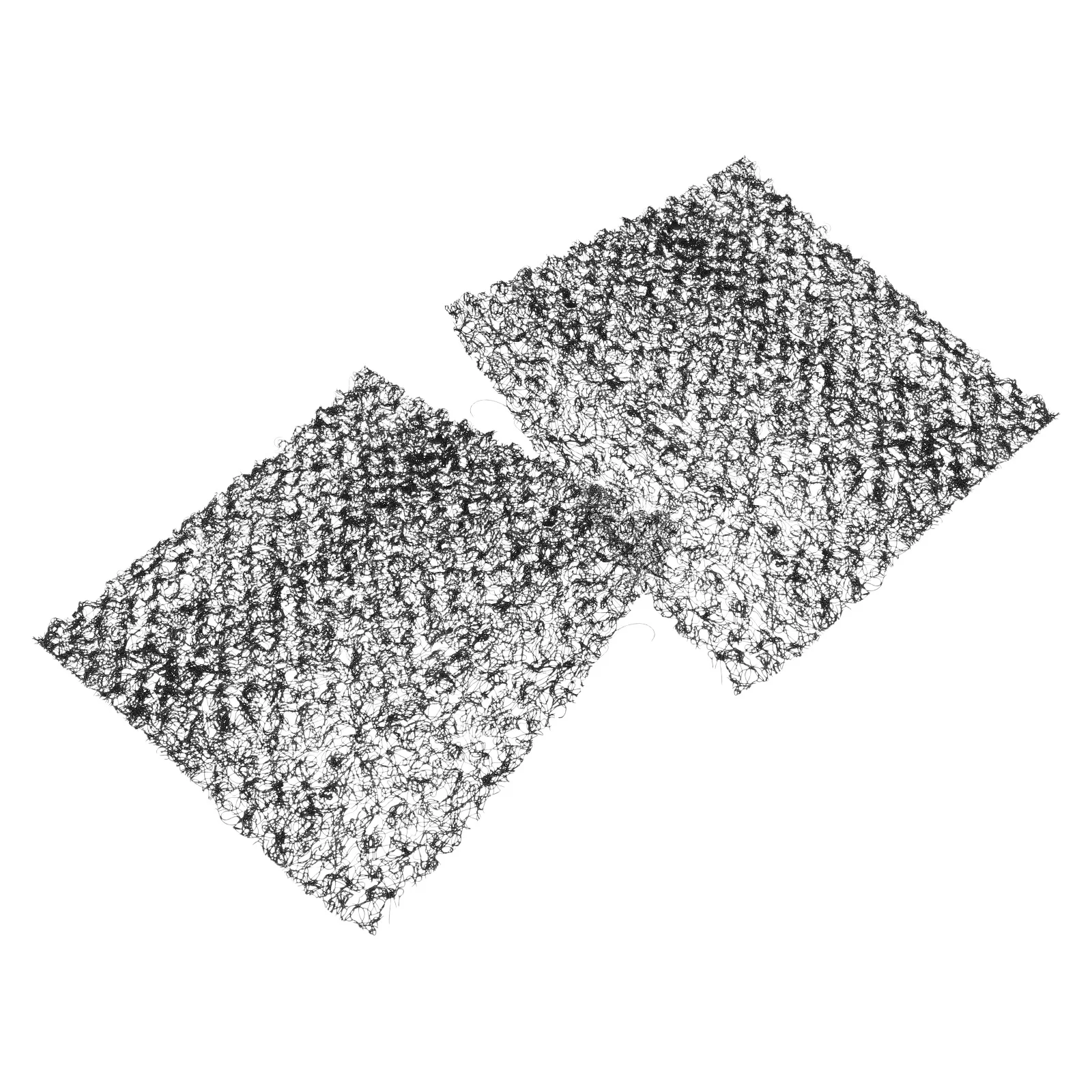2Pcs Waterproof Soil Erosion Blanket Garden Landscape Roll Soil Stabilizer Sediment Control Turf Reinforcement Mat Flower Bed
