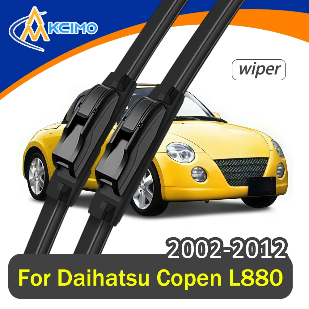 

Windshield Wiper Blade Set Replacement For Daihatsu Copen L880 2002-2012 Front Pair Wipers All Weather​ Rubber Easy Install