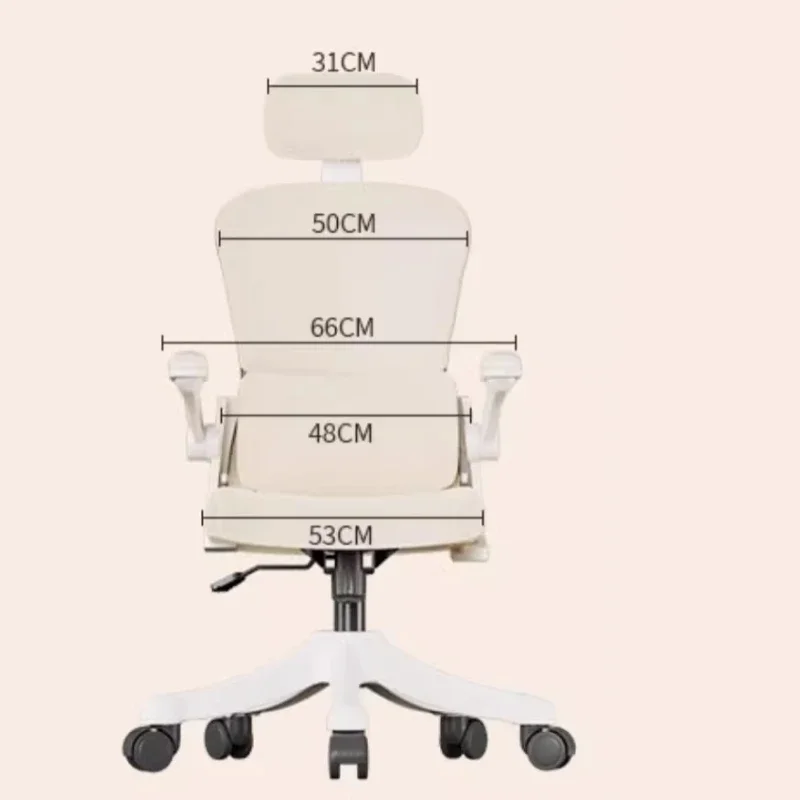 Directiestoel Gamer Keuken Massage Schommelstoel Chaise Design Bureau Leer Longue Computer Fauteuil Scandinavische Make-up Wit Pc