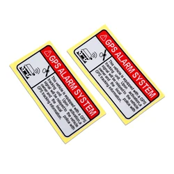 1/2 pz 10cm * 4.9cm adesivo per Auto sistema di allarme GPS segnale riflettente decalcomania di sicurezza impermeabile personalizzato Decor Auto Truck RV Bike