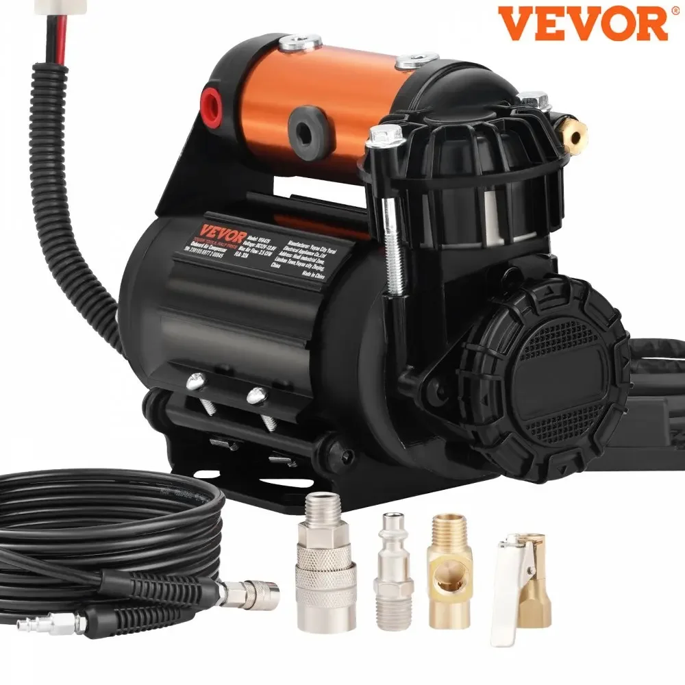 VEVOR Onboard Air Compressor Kit 150PSI Offroad Air Compressor Portable Tire Inflator 3.5CFM Air Pump for Jeep SUV 4x4 Vehicle