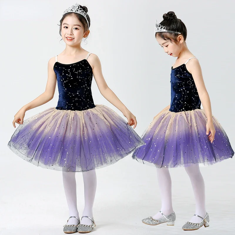 

Girl Ballet Tutu Dress Swan Lake Ballet Costume Gymnastics Leotards Dancewear Professional Tutu Dress Ballroom Costumes Outfits