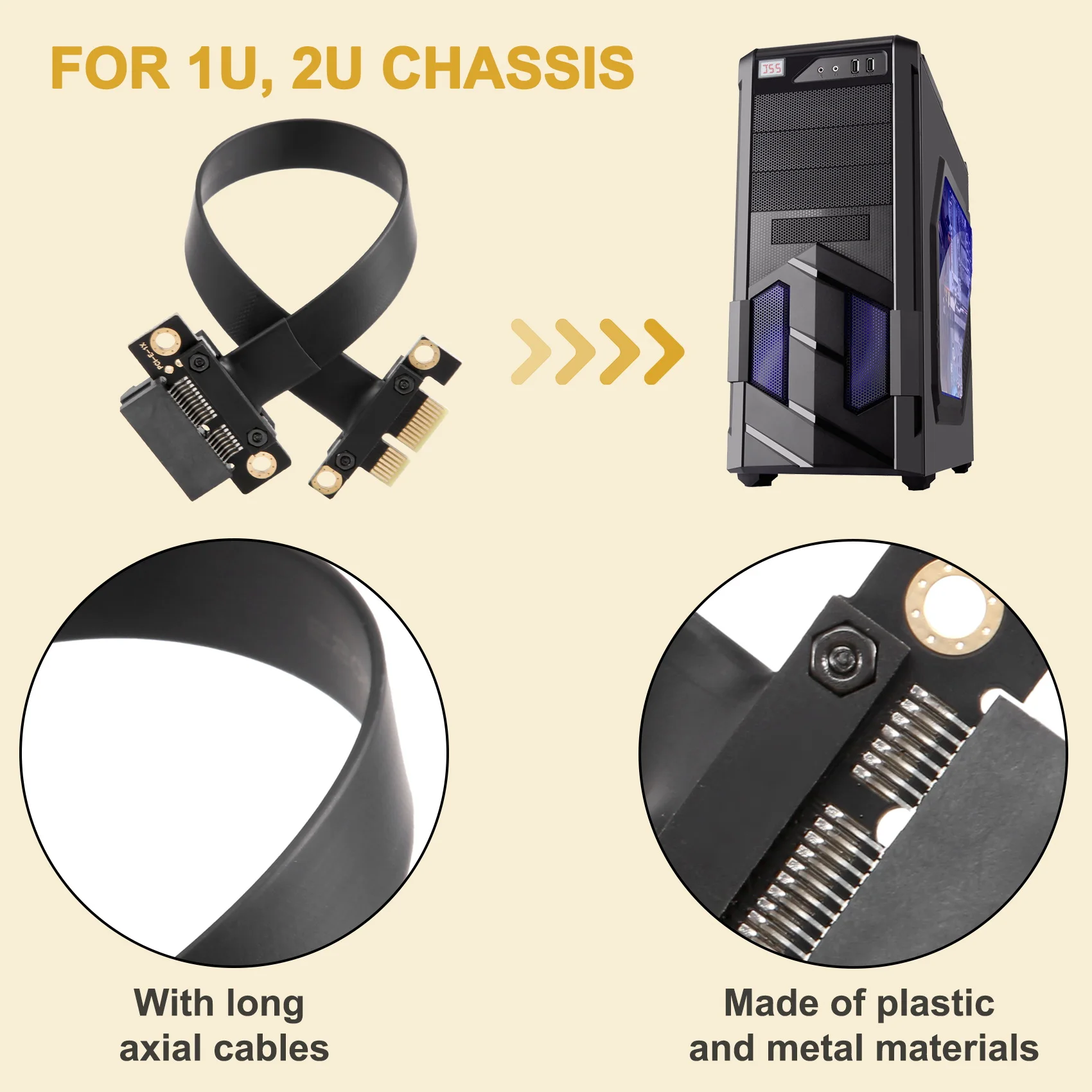 

Exquisite-Pci-E Pci Express 1X to 1X Slot Riser Card Конвертер Удлинитель Ленточный адаптер Удлинительный кабель Pci-E X1 Позолоченный для