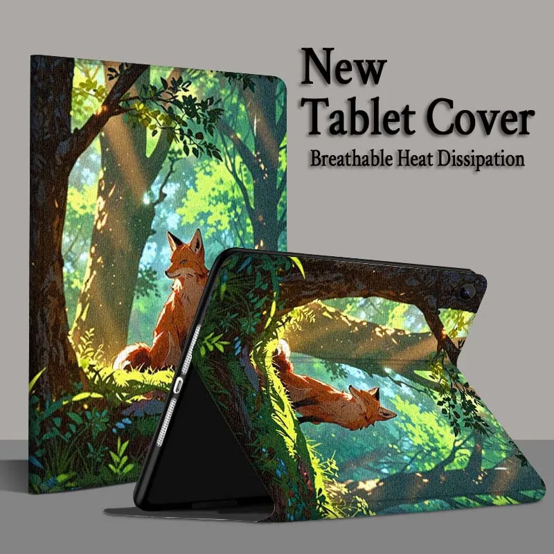 Fox شعبية لطيف الفن لسامسونج غالاكسي تاب A7 A A8 A9 A11 S6 S11 10.1 10.4 10.5 بوصة لايت زائد اللوحي