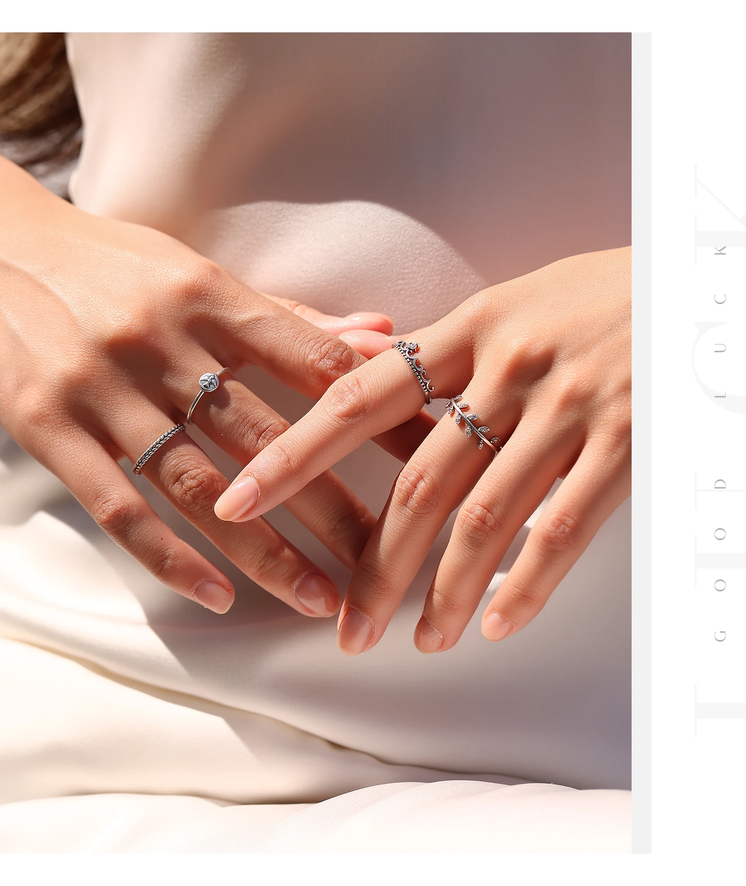 MODIAN Ring aus 925er-Sterlingsilber mit Blattzweig-Motiv, klarem Zirkonia, Olivenzweig, dünn, stapelbar, Fingerringe für Damen, Natur, edler Schmuck – Detail 8