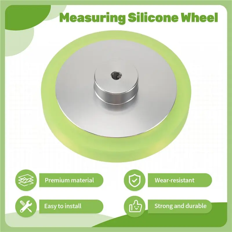 A02M-Aluminum Polyurethane Industrial Encoder Wheel Measuring Wheel For Measuring Rotary Encoder