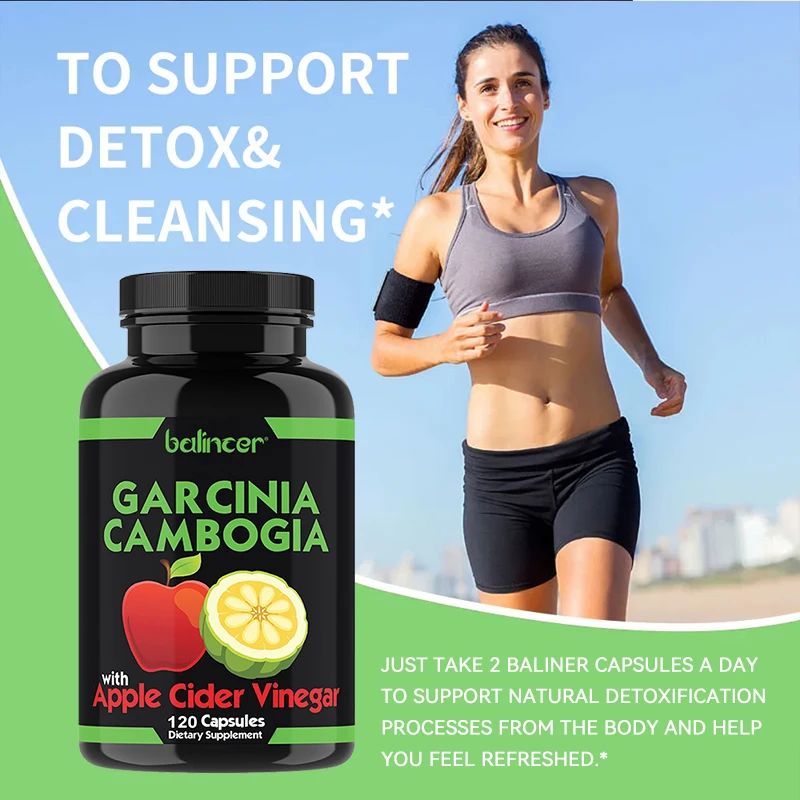 Garcinia Cambogia Extract + Apple Cider Vinegar, Appetite Suppressant, Fat Burner, Non-GMO, Gluten-Free