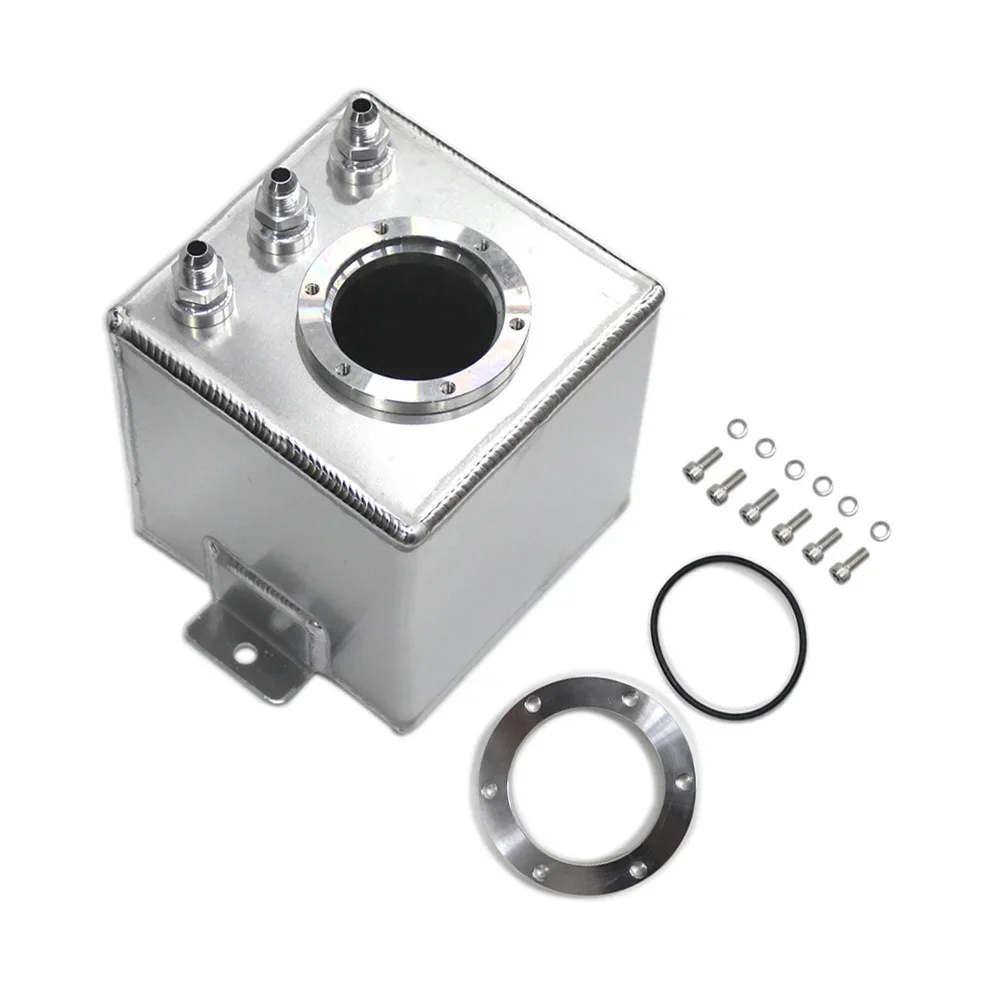 SPSLD Universal 2L Aluminium Oil Catch Tank/Fuel Cell/Fuel Tank/Fuel Can with 044 Fuel Pump