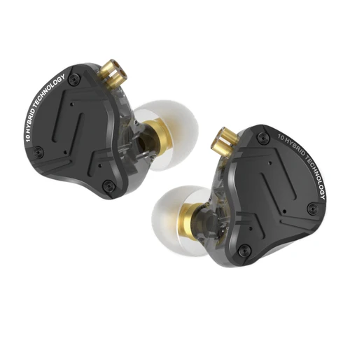 KZ ZS10 PRO X auriculares intrauditivos HiFi con controlador híbrido 1DD + 4BA actualizados con Cable de 2 pines de 0,75mm para música audiófilo DJ