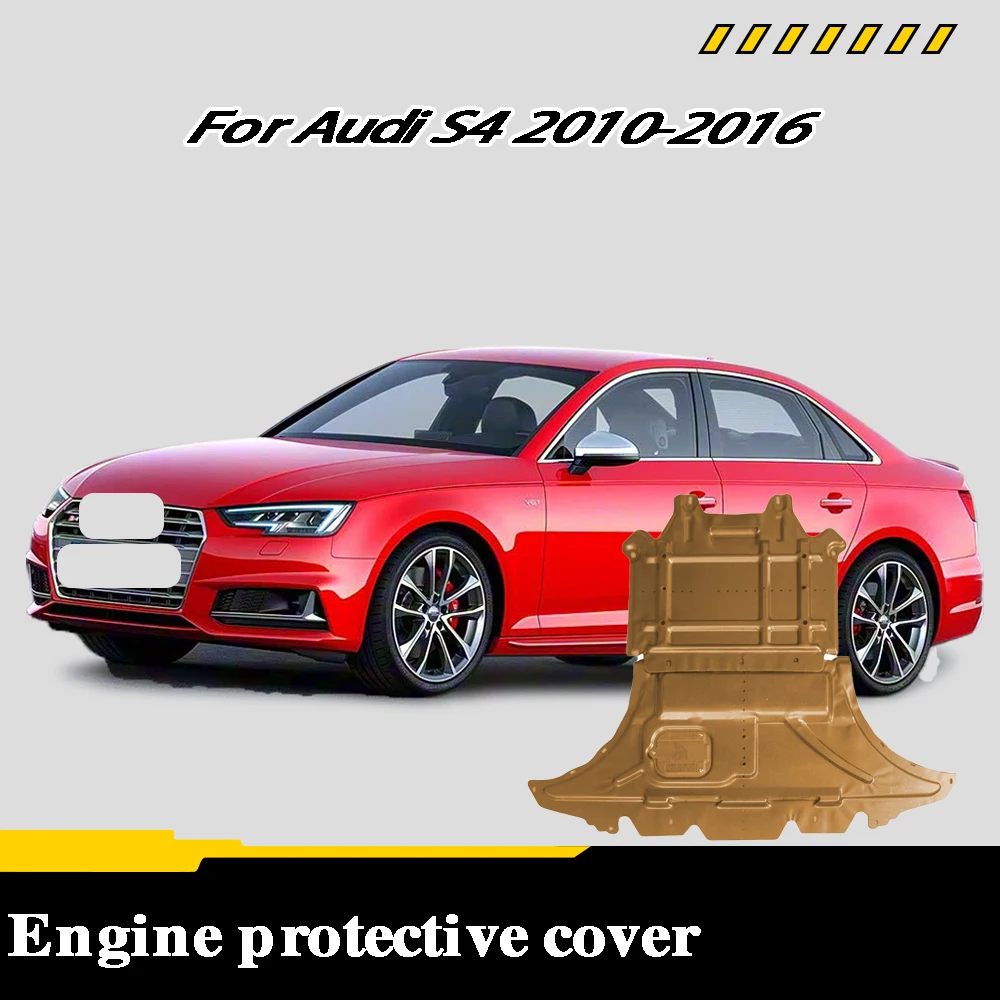 

Front Under Engine Cover For Audi S4 2010-2016 2.0T Guard Plate Skid Plate Car Engine Protection Panel Mudguard