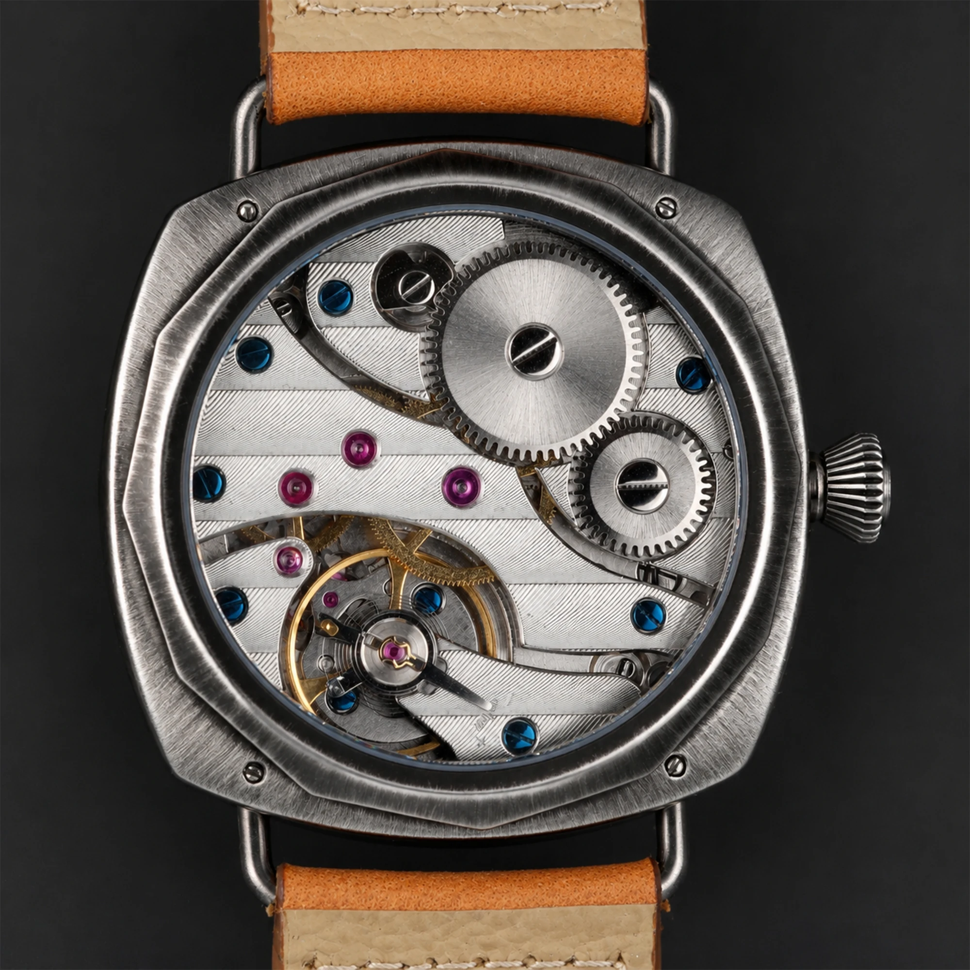 Custom Logo Retro Mechanical Watches for Man DIY Dail Curved Sapphire Crystal C3 Lume Sandwich Dial Personalized Watches Reloj